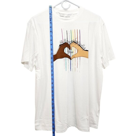 Curations X Nicole Hickl "Be Unapologetically You" White T-Shirt Size L New - Picture 3 of 10